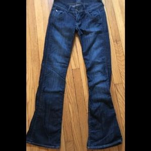 Women’s Hudson distressed flare leg jeans size 26